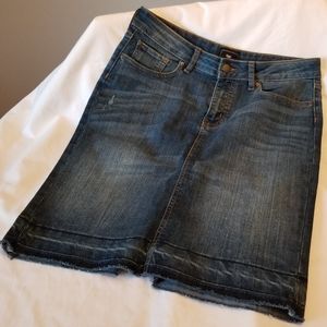 GAP Denim Knee Length Skirt